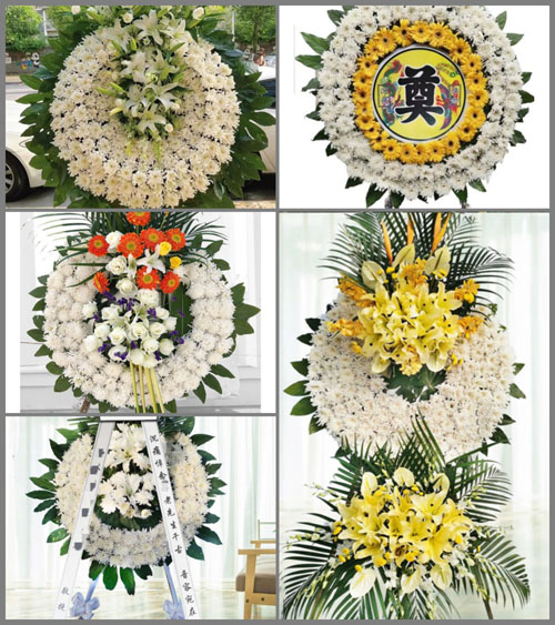 福建漳州龙海市白水镇白水村花圈速递